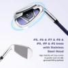 Complete dames golfclubset 11 delige set golfclubs rechtshandig met draagtas en regenhoes paars 7