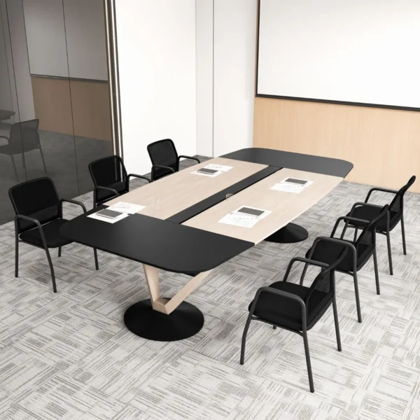 Conferentiestoelen set van 2 bezoekersstoelen met armleuningen rugleuning van netstof en gevoerde zitting bureaustoelen tot 150 kg belastbaar 6