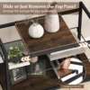 Consoletafel industriële ingangtafel metalen frame met legplanken smalle console bijzettafel voor woonkamer planken organisers 5
