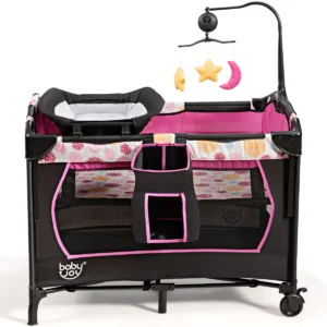 Draagbare baby ledikant 3 in 1 converteerbare box met wiegje bed luiertafel opvouwbaar babybedje met opbergzakje oxford tasje 1