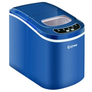 Draagbare ijsmachine met 2,2 l watertank ijsmachine 24 x 33 x 36 cm blauw 1