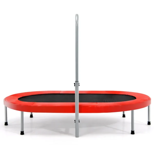 Dubbele trampoline voor 2 personen opvouwbare trampoline met verstelbare leuning en veiligheidsmat 154 x 89 x 92 132cm 2