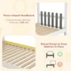 Eenpersoonsbed met bureau houten bed met hekvormig hoofdeinde haken en laden lattenbodem met 18 houten latten 200 x 90 cm 6