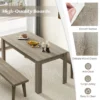 Eettafel van hout 160 x 80 cm grote tafel rechthoekige keukentafel eetkamertafel voor 6 8 personen moderne houten tafel voor keuken 4