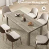 Eettafel van hout 160 x 80 cm grote tafel rechthoekige keukentafel eetkamertafel voor 6 8 personen moderne houten tafel voor keuken 5