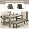 Eettafel van hout 160 x 80 cm grote tafel rechthoekige keukentafel eetkamertafel voor 6 8 personen moderne houten tafel voor keuken 6
