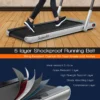 Elektrische loopband 1 12 km/u led display opvouwbare hometrainer fitnessapparaat 120 kg zilver 6