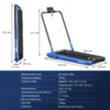 Elektrische loopband 1 12 km / u led display opvouwbare hometrainer fitnessapparatuur 120 kg marine 2