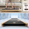 Elektrische loopband 1 6 km/h loopband met afstandsbediening led display 15 programma's onder bureau of bed (grijs) 3