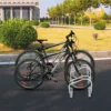 Fietsstandaard voor 4 fietsen fietsstandaard multistandaard stalen vloerstandaard montagestandaard zilver 1