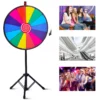 Gelukswiel 24 inch gelukswiel om te draaien draaischijf kleur wiel spellen voor loterijspellen woordspelingen diameter 60 cm 7