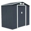 Gereedschapsschuur tuinhuis inclusief metalen fundering 213 x 127 x 185 cm donkergrijs 1