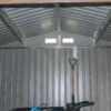 Gereedschapsschuur tuinhuis inclusief metalen fundering 213 x 127 x 185 cm donkergrijs 3