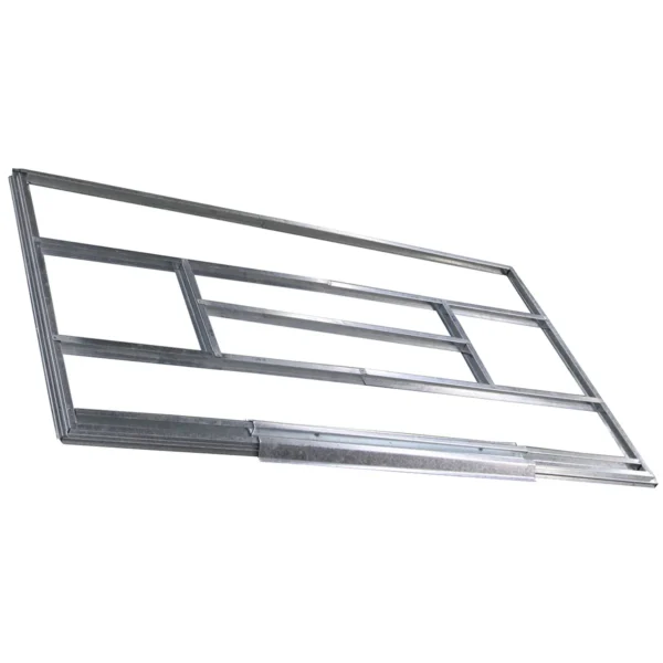 Gereedschapsschuur tuinhuis inclusief metalen fundering 213 x 127 x 185 cm donkergrijs 7