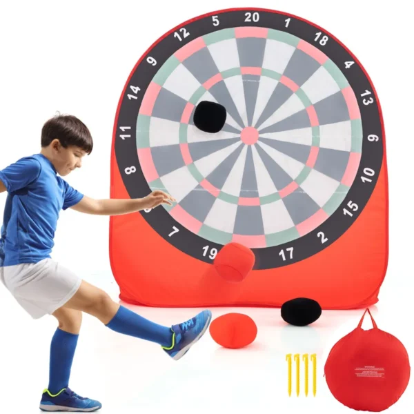 Groot bal gooi doel voor kinderen 4 kleverige ballen draagtas reuze buitenspelen en activiteiten voor familiefeesten tuin rood 1