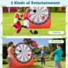Groot bal gooi doel voor kinderen 4 kleverige ballen draagtas reuze buitenspelen en activiteiten voor familiefeesten tuin rood 6