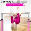 Gymnastiektraining rekstok in hoogte verstelbaar 90cm 150cm kindertrainingspaal met antislip rubberen zool beukenhouten stang 4