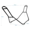 Hangmat standaard zwaar uitgevoerd stalen hangmat met 2 kettingen & 2 s haken weerbestendig materiaal solide stalen frame 5