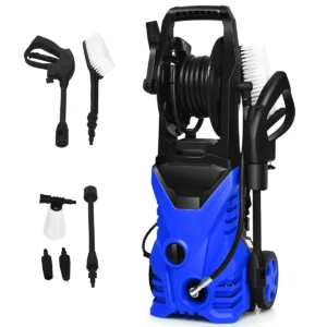 Hogedrukreiniger 1500w terrasreiniger blauw/rood 27 x 27 x 68 cm blauw 1
