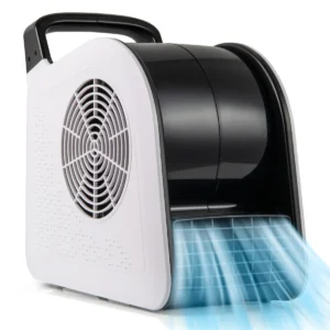 Hogesnelheidsventilator met 3 snelheden draagbare ventilator met 185° draaibare kop voor drogen en koelen 130 w 552 m³/u voor thuisgarage 1