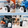 Hogesnelheidsventilator met 3 snelheden draagbare ventilator met 185° draaibare kop voor drogen en koelen 130 w 552 m³/u voor thuisgarage 7