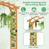 Houten tuinboog klimplantenrek van massief hout verlichting ballonnen trouwboog voor ceremonies en feesten decoratie voor gazon l 4