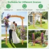 Houten tuinboog klimplantenrek van massief hout verlichting ballonnen trouwboog voor ceremonies en feesten decoratie voor gazon l 5