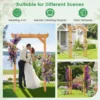 Houten tuinboog klimplantenrek van massief hout verlichting ballonnen trouwboog voor ceremonies en feesten decoratie voor gazon m 5