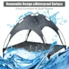 Huisdierenbed met afneembare luifel & stevig stalen frame waterdicht & zon bestendig koel bed tent voor huisdieren voor binnen buiten 5