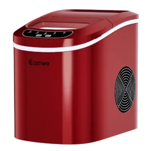 Ijsblokjesmachine ijsmaker inclusief ijsblokjesschep 25 x 36 x 33 cm rood 1