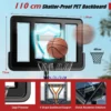 In hoogte verstelbaar basketbalstandaard 12 laags basketbalring voor volwassenen met wielen 110 cm onbreekbaar bord 4