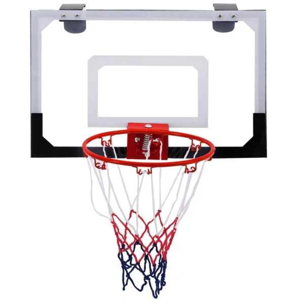 Indoor basketbalring mini basketbalring voor deur en wandmontage kinderbasketbalring backboard met bal en pomp 2