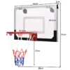Indoor basketbalring mini basketbalring voor deur en wandmontage kinderbasketbalring backboard met bal en pomp 4