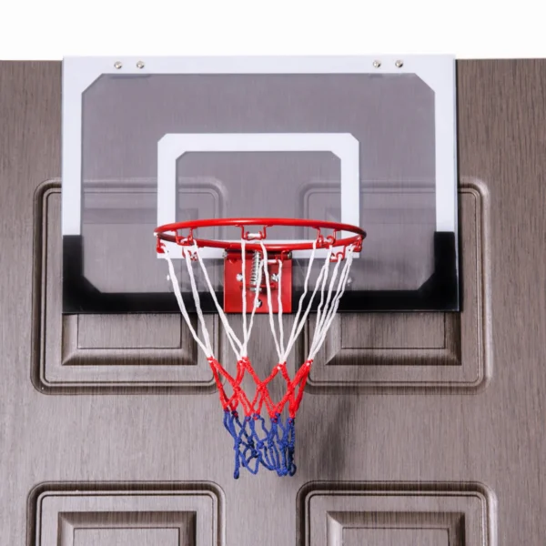 Indoor basketbalring mini basketbalring voor deur en wandmontage kinderbasketbalring backboard met bal en pomp 5