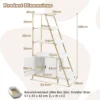 Kattenbakkast met opbergruimte 2 in 1 kattenmeubel 3 planken ladder zij ingang uitneembare pluchen mat hoekplank wit 3