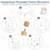 Kattenhuis met 2 etages verhoogd kattenbed met opbergruimte hangmat of kattenmand kattenmeubel 40 x 40 x 53 cm 5