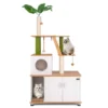Kattenmeubel met kattenbakvak alles in eén meubel met krabpalen ladder mat sisaltouw groot kattenspeelmeubel voor binnen 1