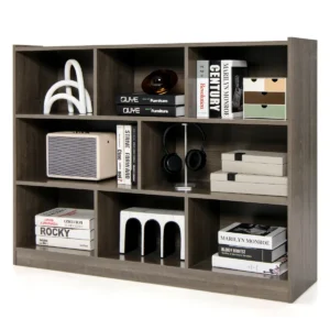 Kinderboekenkast op 3 niveaus met 8 planken kinderboekenrek voor kinderkamer woonkamer belastbaar tot 60 kg 122 x 32 x 93 cm 1