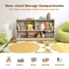 Kinderboekenkast & speelgoed opslag 5 kubussen kinderen opbergkast houten opbergplank met 5 compartimenten naturel 4