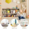 Kinderboekenkast & speelgoed opslag 5 kubussen kinderen opbergkast houten opbergplank met 5 compartimenten naturel 7
