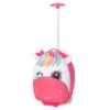 Kinderkoffer kindertrolley van kunststof kinderbagage reisbagage harde koffer roze paard 1