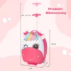 Kinderkoffer kindertrolley van kunststof kinderbagage reisbagage harde koffer roze paard 2