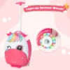 Kinderkoffer kindertrolley van kunststof kinderbagage reisbagage harde koffer roze paard 4