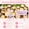 Kindertafel met stoel sensorische tafelset voor kinderen met opbergruimte en papierrolhouder voor tekenen leren & spelen 4