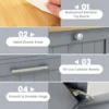 Kledingkast met kantelbare wasmand en lade opbergkast met uitneembare wasmand voor badkamer slaapkamer bijkeuken grijs 7
