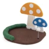 Krabpaal in paddenstoellook kattenboom met kattenbed sisal krabplank & shuttle hoofdsteun klimboom speelboom kattenkrabpaal 2