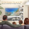 Kubus tv standaard voor tv's tot 50 inch mediaconsole met l vormige opbergplanken open compartimenten voor woonkamer hal 6
