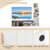 Kubus tv standaard voor tv's tot 50 inch mediaconsole met l vormige opbergplanken open compartimenten voor woonkamer hal 7