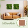 Kunsthaag 2 pcs vierkante wanddecoratie 50 x 50 cm 3d kunstblad wanddecoratie 11 soorten gemengde kunstplanten 7