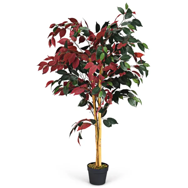 Kunstmatige boom 120cm hoge groene ingemaakte ficus boomatige boom realistische groene planten 1
